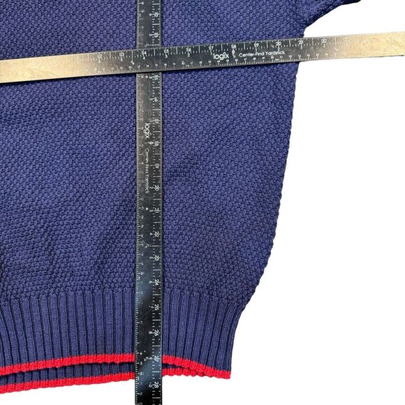 Vintage‎ London Fog Knit Sweater Men's Medium USA Made 90s Fisherman Grandpa - Picture 6 of 9